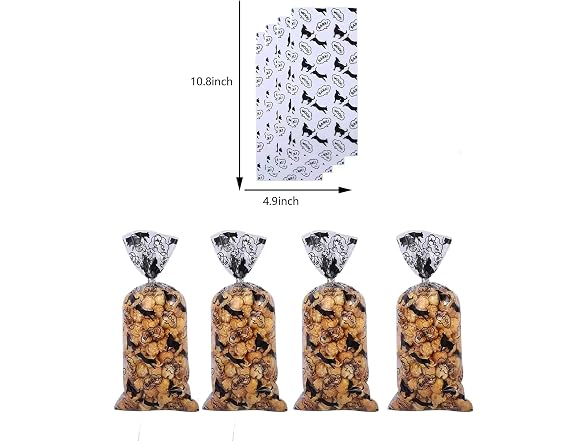 LLK 50-Piece Pet Dog & Cat Treat Bags
