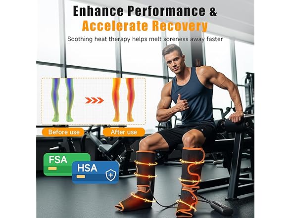 Banspol Leg Massager with Heat and Compression