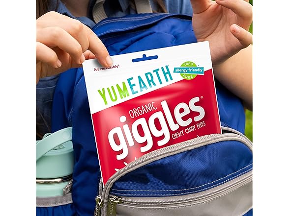 YumEarth Organic Giggles Chewy Candy 5 oz