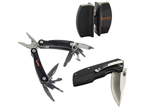 SMITH’S 3-Piece Folding Knife Combo Kit