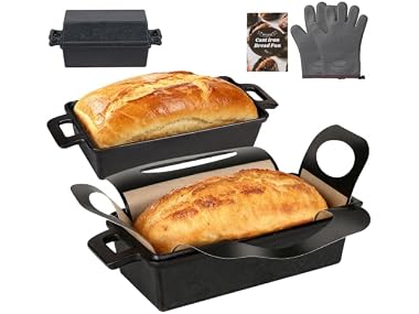 $27.99, Was $59.99, 53% Off! ROTTOGOON 2 in 1 Cast Iron Loaf Pan dealfomo