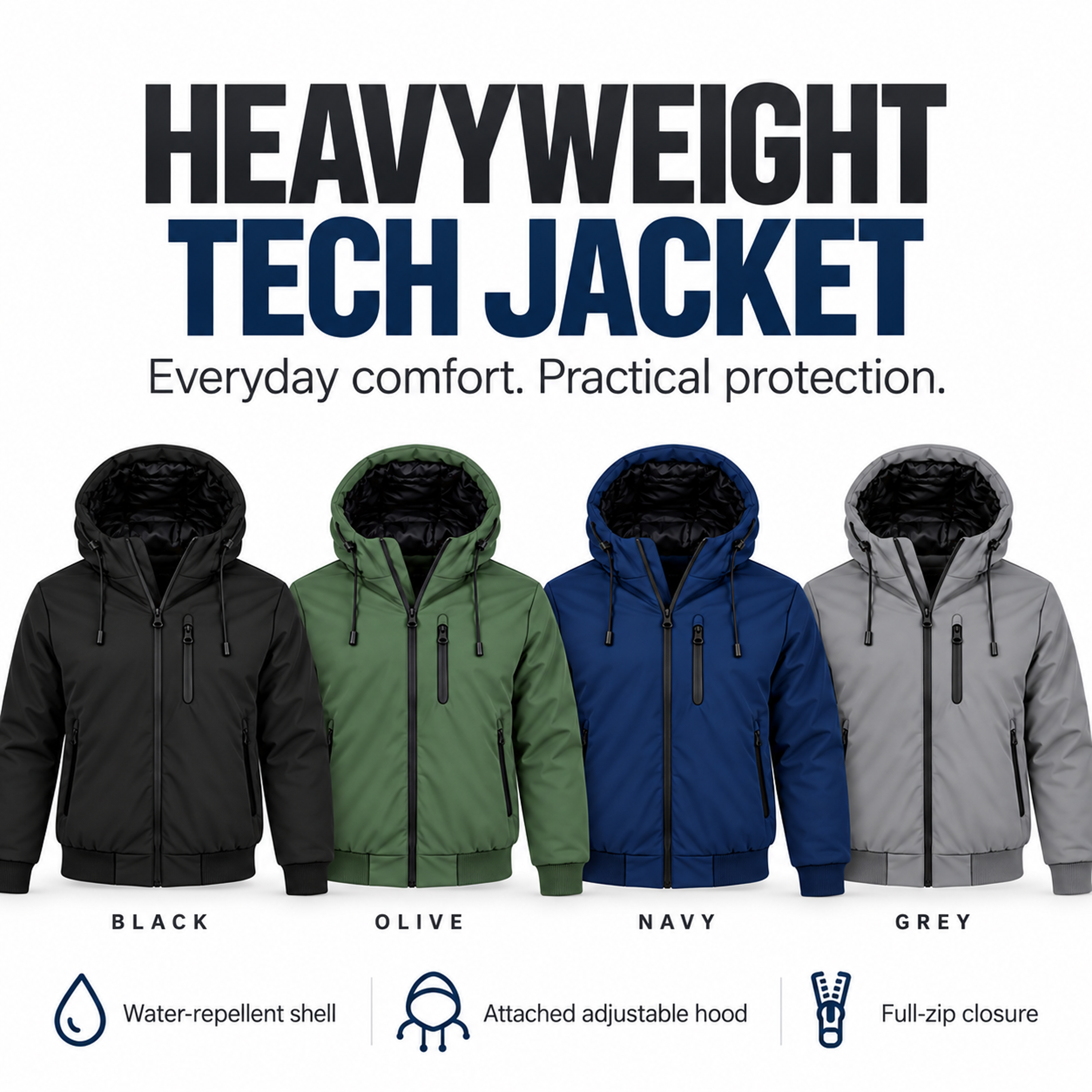 Mens Heavyweight Tech Jacket - Gallery 29