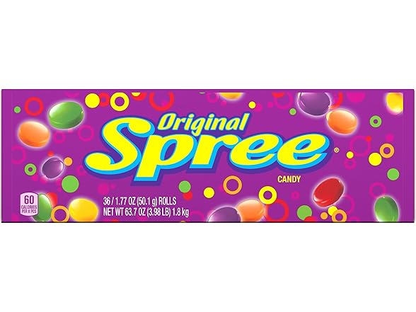 36PK Wonka Spree Original Hard Candy, 1.77 Oz.