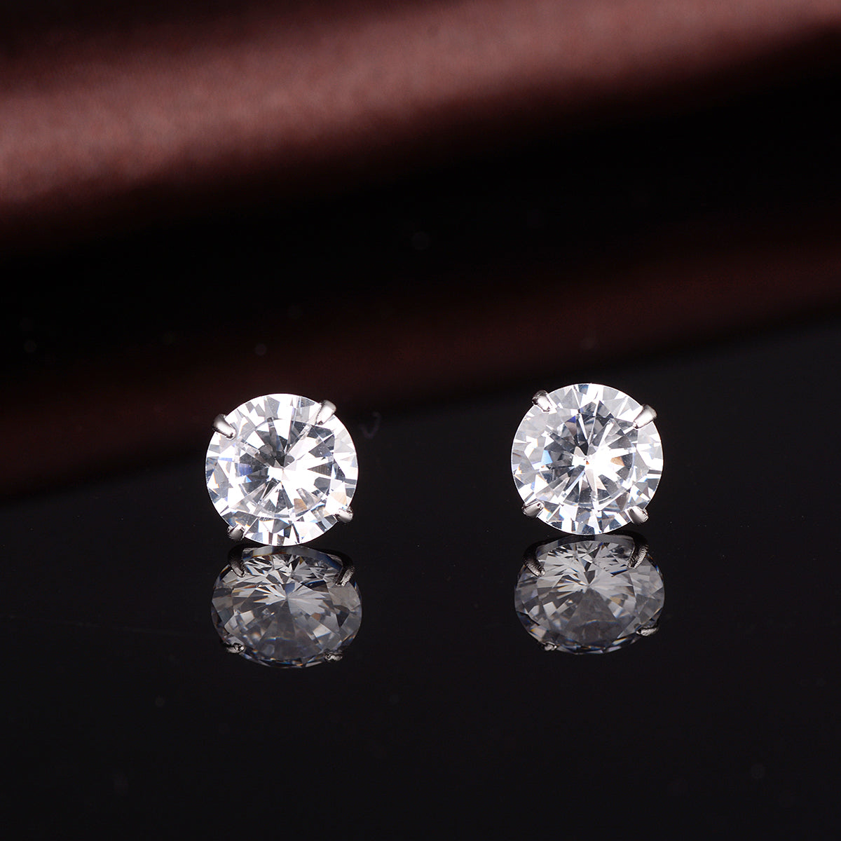 Sterling Silver Stud Earrings - Gallery 10