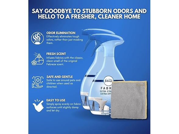 GROVE Fabric Refresher Spray 23.6 oz Bundle