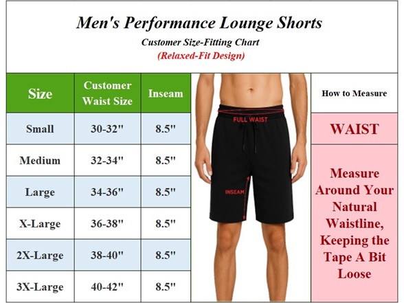 3Pk Or 5Pk Mens Poly Tech Lounge Shorts