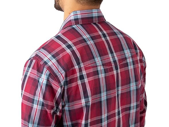 Field Stream Mens Covey Back LS Casual Plaid Shirt