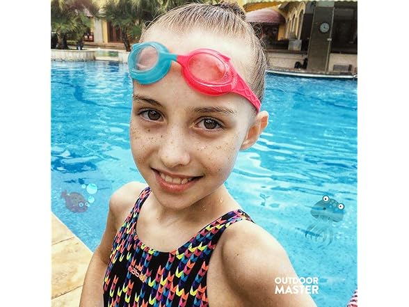 OutdoorMaster Kids Swim Goggles 2 Pack
