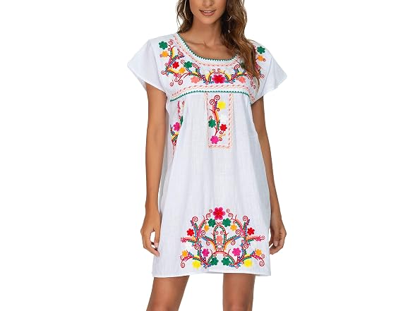 Yzxdorwj Women (XXL) Casual Boho Mexican Skirt
