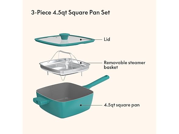 So Yummy by bella 3 Piece Square Pan Set, Aluminum