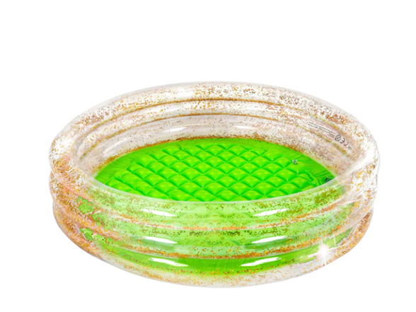 45in Inflatable Pool Glitter Transparent