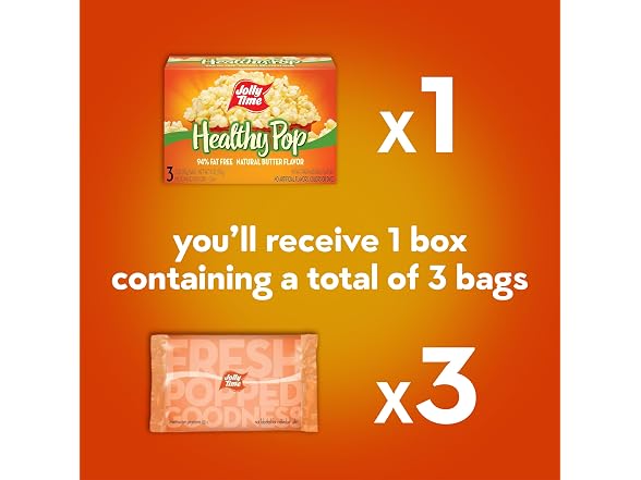 Jolly Time Healthy Pop Buttery Microwave Popcorn
