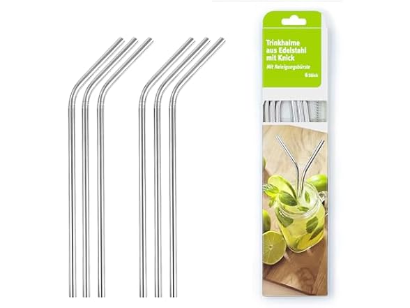 Reusable Stainless Steel Metal Straws