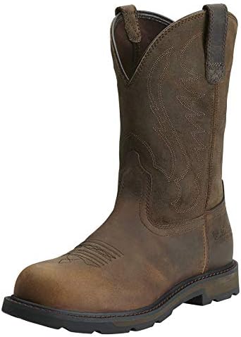 Ariat Groundbreaker Steel Toe Work Men's Boots Brown Size 10.5