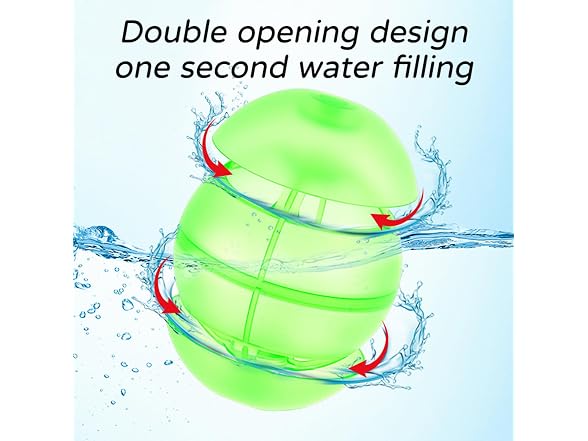 RURING Reusable Silicone Water Balloons 24PK