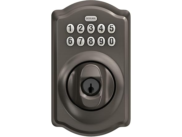 Schlage Camelot Matte Black Electronic