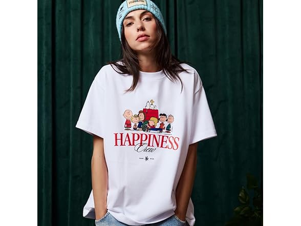 Samii Ryan Women Happiness Crew Oversized Tee