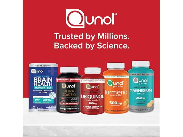 Qunol Mega Ubiquinol CoQ10 100mg 240 Softgels
