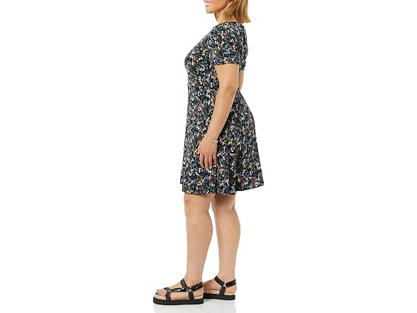 Amazon Essentials Women (XS) Dress Black Ditsy Flo