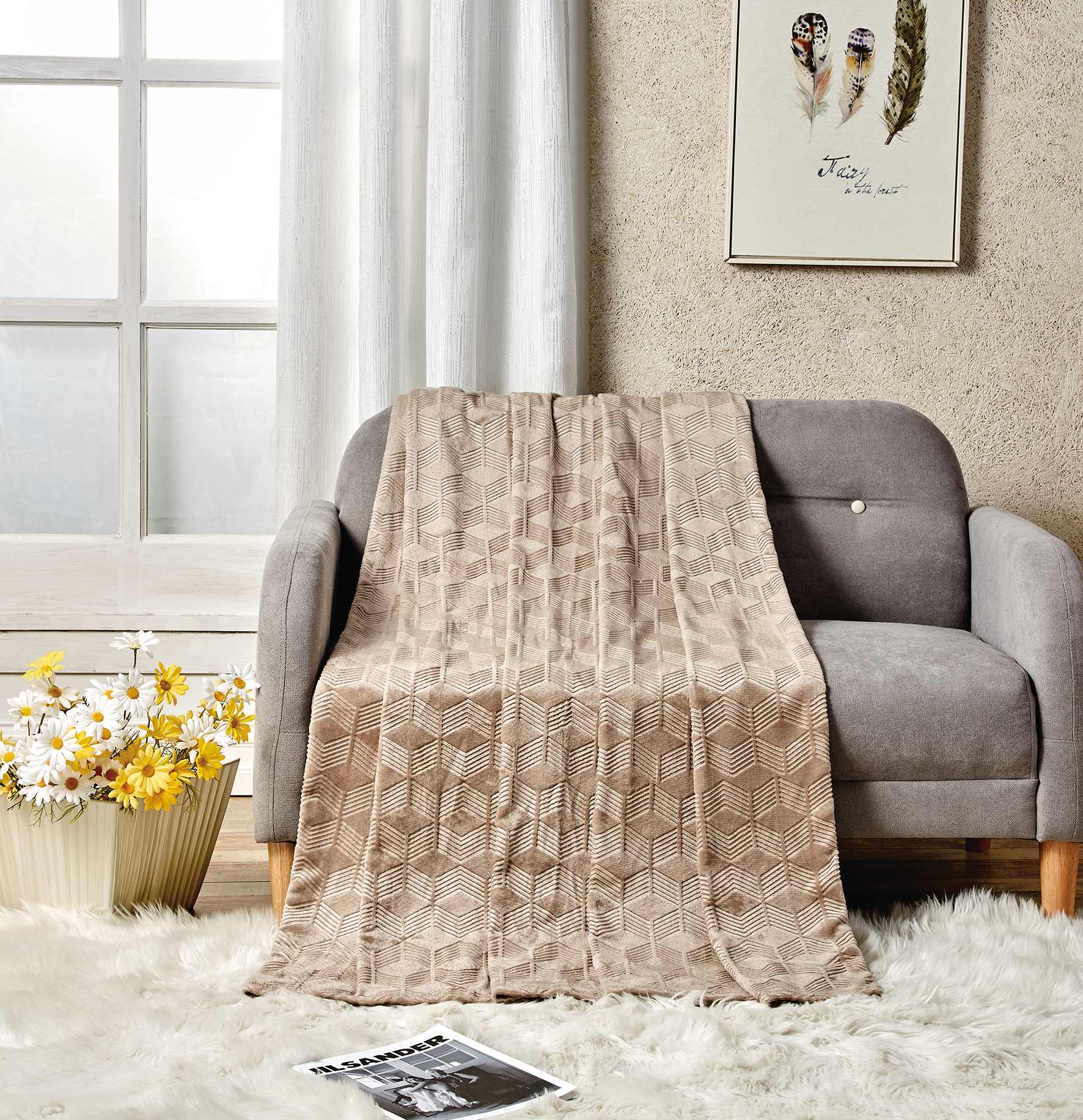 Amrani Queen Blanket 86" x 86" - Gallery 17