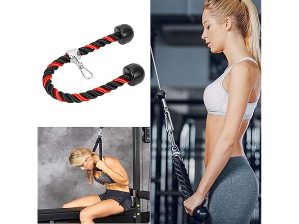 Universal Tricep Rope Pull Down - 28 Inch