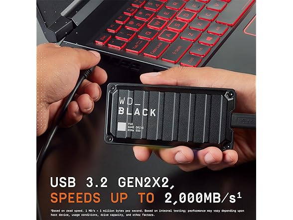 Western Digital 1TB P40 GameDrive SSD WDBAWY0010BBK-WESN (Open Box)