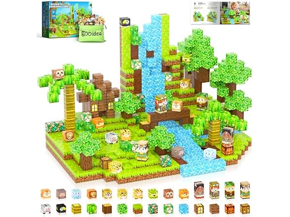 Gooidea 150-Piece Magnetic Blocks STEM