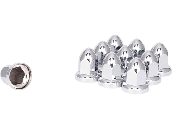 the RAW 60 PCS Chrome Lug Nut Covers for 33 mm