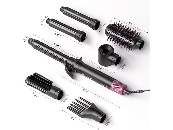 CrazyMar 7 in 1 Hot Air Brush
