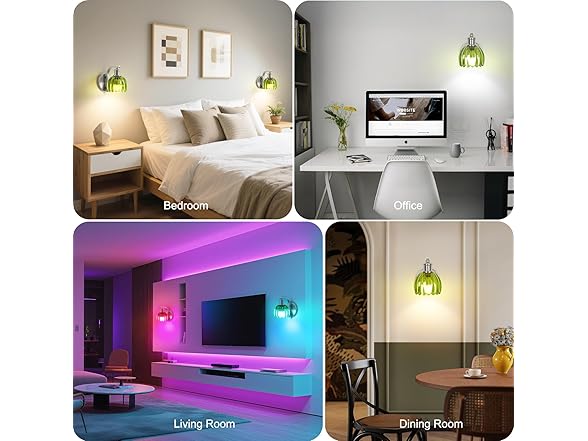 VerRon Rechargeable Battery Operated Wall Sconce