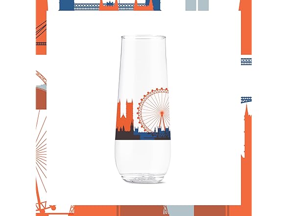 TOSSWARE 9oz Europe Plastic Flute 6Pk