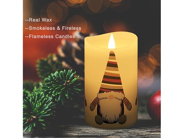 Softflame Christmas Flameless Candles with Remote