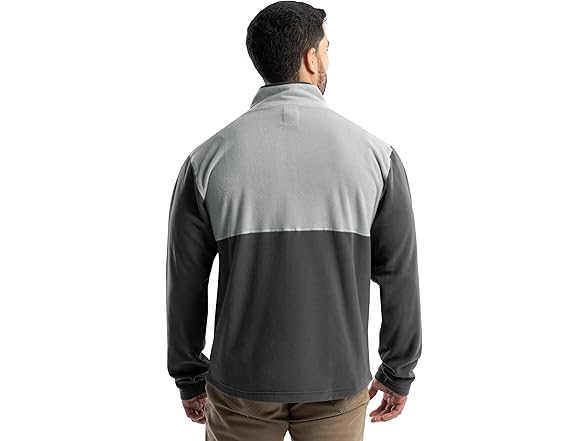 ATG Men Block Micro Fleece Mock Neck Jacket