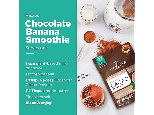 Navitas Organics Cacao Powder 16 oz