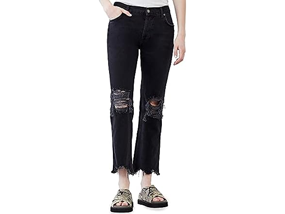 Free People Women (25) Maggie Mid Rise Jeans