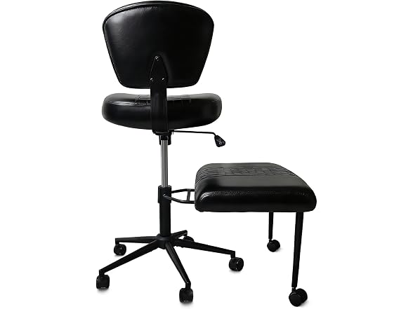 Ergonomic Cross Legged Office Chair Black