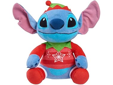 $11, Was $13.99, 21% Off! Disney Stitch Holiday Large 11" Plush Stuffed Animal dealfomo