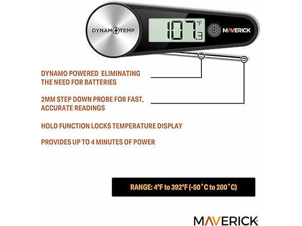 Maverick Dynamo Temp Instant Read Thermometer