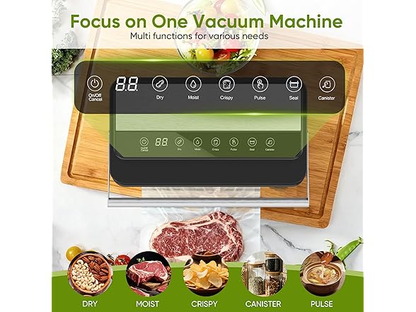 Locksworth 85Kpa Food Vacuum Sealer with Digital Timer