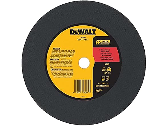 DeWalt DW8004 12 x 7/64 x 1 General