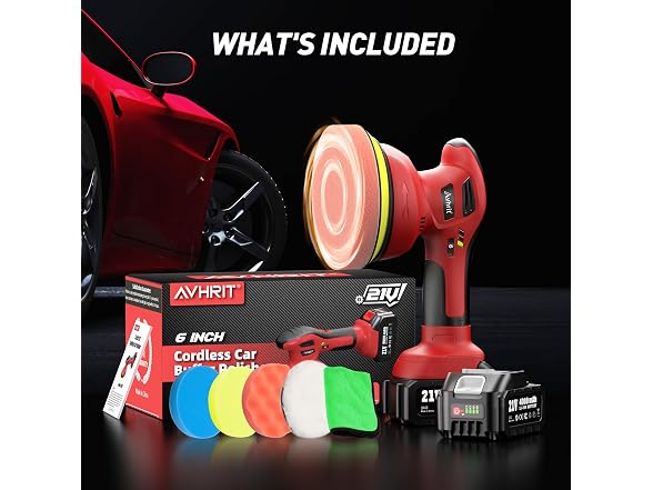 6 Inch Cordless Car Buffer Polisher