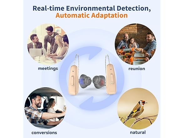 Qoonoi  2024 Upgraded RIC Hearing Aids