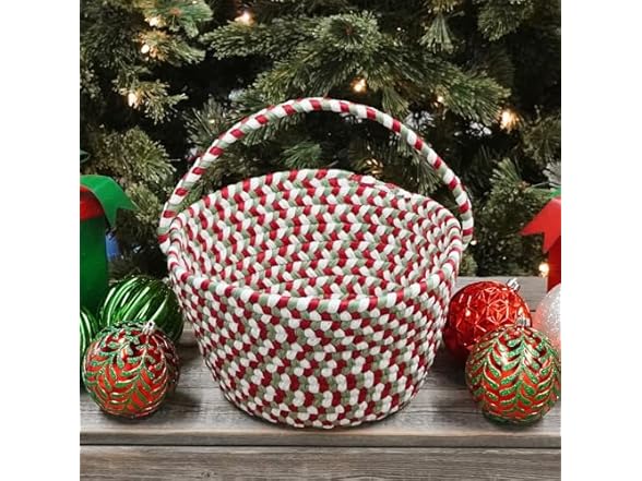 Holiday Multi Braided Gift Basket - Holiday Blend