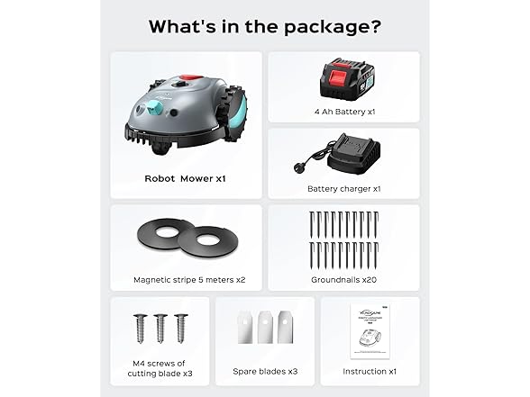 YARDCARE V100 Robot Lawn Mower