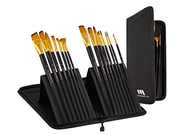 W.A. Portman 15pc Paint Brush Set