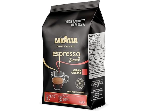 Lavazza Gran Crema Espresso Beans 1kg