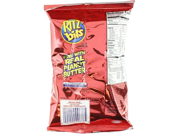 Ritz Bits Peanut Butter 12pk