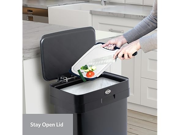 Clorox 13 Gallon Trash Can - 50L Kitchen Trash Can