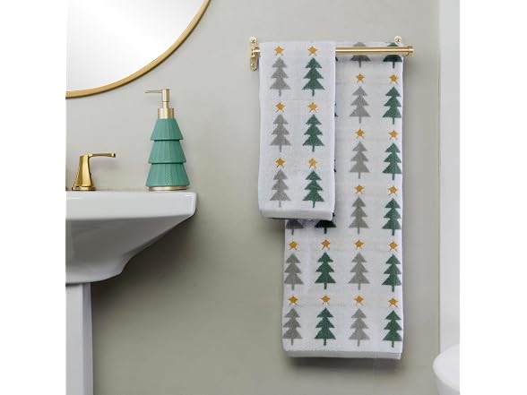 SKL Home Multi Trees 100% Cotton Premium Bath Towel