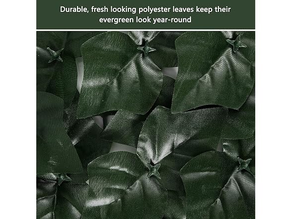Moeput Faux Ivy Privacy Fence 197" X 40" - Gallery 3